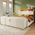 Mobile funzionale con vano contenitore rivestimento in velluto beige