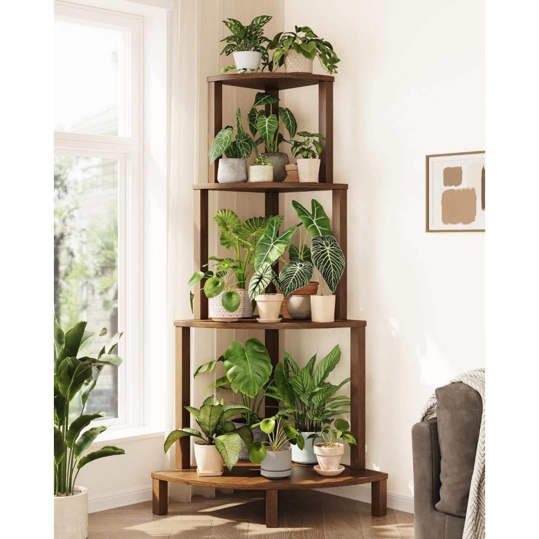 Scaffale contenitore con ripiani naturale