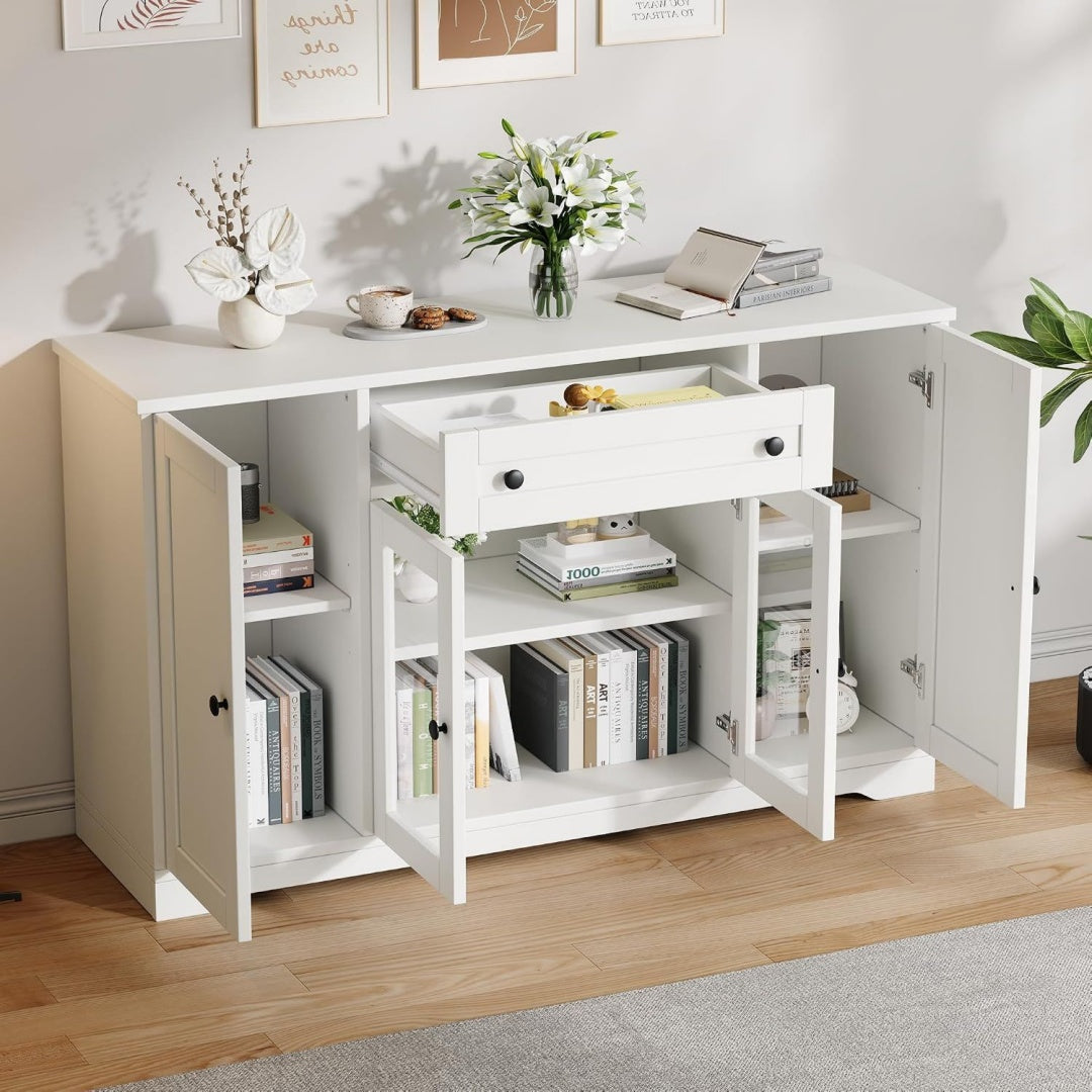 Mobile contenitore regolabile in MDF oro