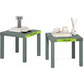 Piano d appoggio con illuminazione LED verde