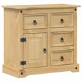 Credenza da soggiorno con ante con vano contenitore oro