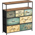 Credenza da soggiorno con cassetti struttura in metallo naturale